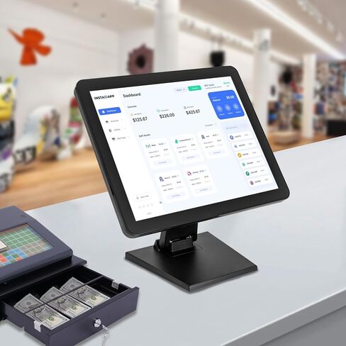 Cash Register Displays 17Inch Touch Screen LCD Display Monitor Cash Register, Adjustable Touch Screen PC POS Systems for Win7 8 10 Android Raspberry Pi Linux in Kuwait