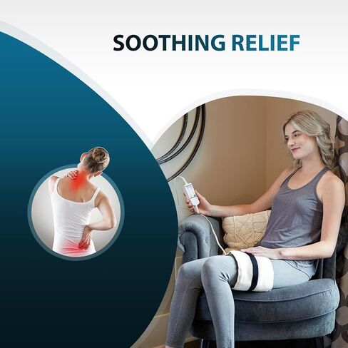 Thermotech Automatic Digital Moist Heating Pad Heating Pad, Beige, king 27 X14 in Saudi Arabia