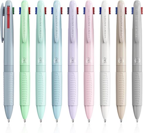 3 PCS Multicolor Pen in One, Multi Colored Pen, 1.0mm Medium Point, Smooth Writing Colorful Retractable Pens for Office, School Supplies, Nursing Notes & Taking, Writing in Saudi Arabia