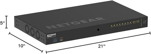 محول إيثرنت Netgear AV Line M4250-10G2XF-PoE++ - 10 منافذ - يمكن التحكم فيه - 3 طبقات مدعومة - معياري - استهلاك الطاقة 26.30 وات - ميزانية 720 وات PoE - ألياف بصرية، زوج ملتوي - منافذ PoE - 1U - in Kuwait