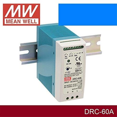 DIN نوع الأمن مصدر الطاقة 59.34 واط DRC-60A Meanwell AC-DC SMPS DRC-60 سلسلة يعني جيدا تحويل التيار الكهربائي in Kuwait