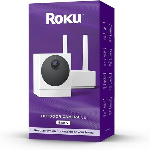 Roku CW1000R Smart Home Outdoor Camera SE Security Camera with Motion Detection Wireless (Renewed) in Saudi Arabia