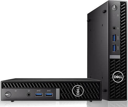 كمبيوتر سطح المكتب Dell Optiplex Tiny Mini، Core i5، ذاكرة الوصول العشوائي 32 جيجابايت، 1 تيرابايت SSD مع شاشة منحنية مزدوجة 27 بوصة، ماوس لوحة مفاتيح RGB مدعم بالذكاء الاصطناعي، شريط صوت RGB وكاميرا ويب Windows 11 (متجدد) in Kuwait