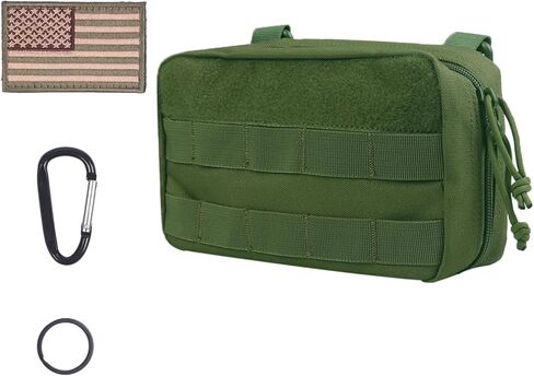 XTACER EDC Utility Orgaznier Bag, Tactical MOLLE Admin Pouch,Utility Tactical EDC Tool Pouch Bag, with USA Flag Patch, D Ring and Key Ring in Saudi Arabia