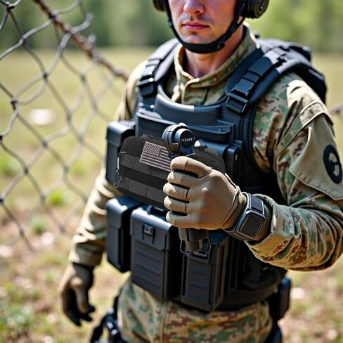XTACER EDC Utility Orgaznier Bag, Tactical MOLLE Admin Pouch,Utility Tactical EDC Tool Pouch Bag, with USA Flag Patch, D Ring and Key Ring in Saudi Arabia