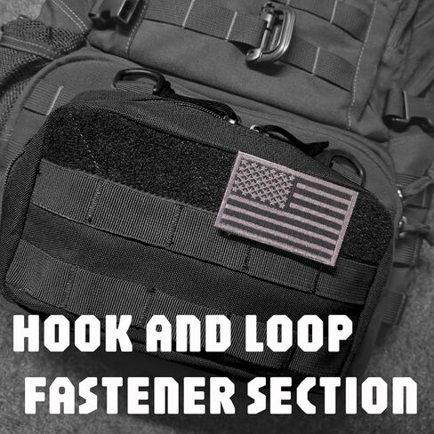 XTACER EDC Utility Orgaznier Bag, Tactical MOLLE Admin Pouch,Utility Tactical EDC Tool Pouch Bag, with USA Flag Patch, D Ring and Key Ring in Saudi Arabia