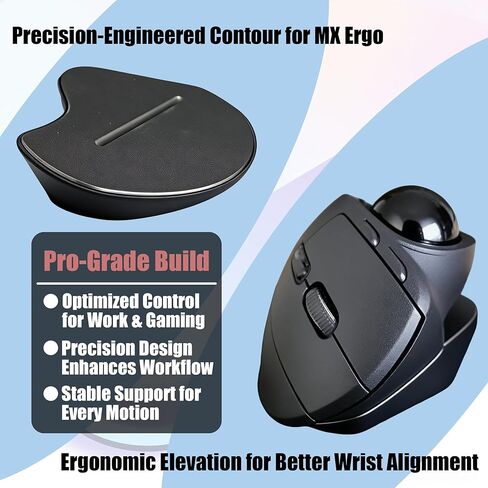 حامل Ergo لجهاز Logitech MX Ergo | قاعدة دعم دقيقة وملائمة | تصميم مضاد للانزلاق مع مساحة تخزين للأدوات والملحقات in Kuwait