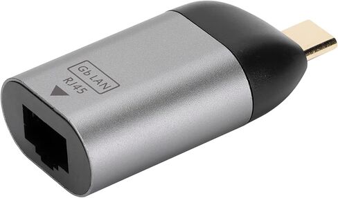 محول إيثرنت SUNGOOYUE، غلاف ألومنيوم، توصيل وتشغيل محول USB C إلى RJ45، إيثرنت فائق السرعة لأجهزة الكمبيوتر المحمولة والأجهزة اللوحية مع واجهة TypeC (#1) in Kuwait