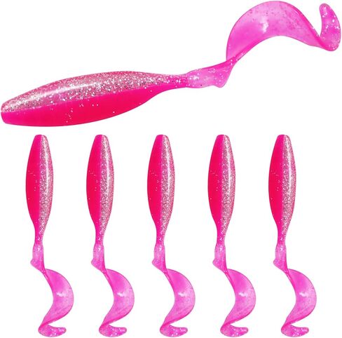 6.2'' Large Soft Fishing Lures, High-Toughness PVC Swim Bait with ‘C’ Tail, Bite-Resistant & Flexible for Big Fish in Saudi Arabia