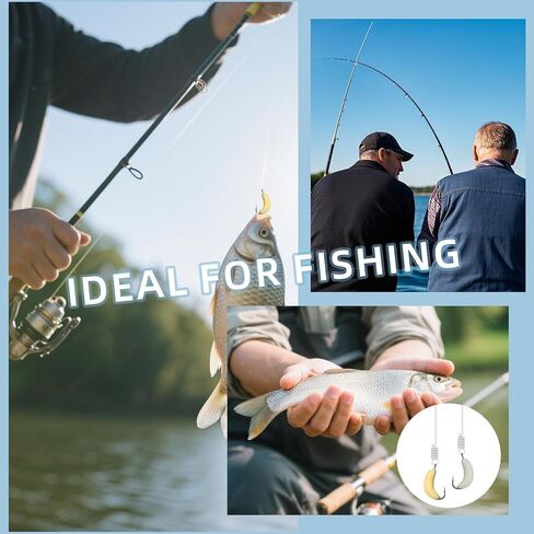 60pcs Rubber Maggot Fishing Lures with Hooks – 30pcs Regular + 30pcs Luminous Glow Worms, 22mm Artificial Baits for Trout, Sunfish, Bluegill, Carp & Freshwater Fishing, Soft Bait Bulk Set in Kuwait