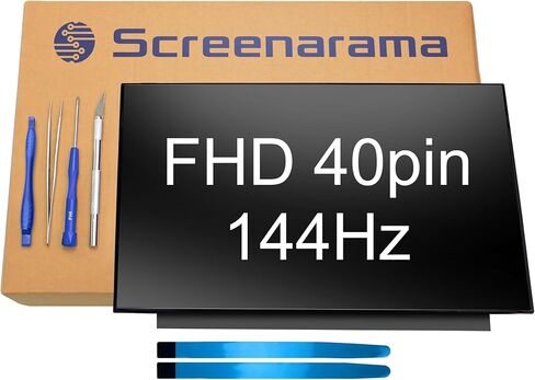 SCREENARAMA New Screen Replacement for HP p/n M02082-001, FHD 1920x1080, 40pins, 144Hz, IPS, Matte, LCD LED Display with Tools in Kuwait