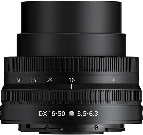عدسة Nikon NIKKOR Z DX مقاس 16-50 مم f/3.5-6.3 VR (20084) مع بطاقة ذاكرة Ultra SDHC سعة 64 جيجابايت + حقيبة عدسة مبطنة + Pro Monopod مقاس 70 بوصة + مجموعة مرشح مكونة من 8 قطع (ماكرو، UV، CPL، FLD) (متجددة) in Kuwait