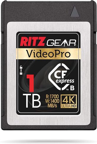 كاميرات Ritz Gear CFExpress Type B سعة 1 تيرابايت (1700/1400 R/W) المتوافقة مع كاميرات DSLR. (لا يُنصح باستخدامه مع كاميرات نيكون) in Kuwait