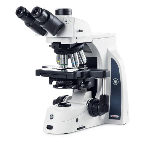 Delphi-X Observer Anatomopathology Trinocular Microscope SWF 10x/25mm Ø 30mm Eyepieces, Plan PLI 4/10/20/S40x iOS Objectives, EIS 60mm Parfocal, 190 x 152mm Stage 78 x 32mm Mechanical Globe | Euromex in Saudi Arabia