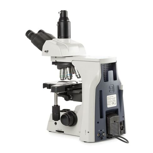 Delphi-X Observer Anatomopathology Trinocular Microscope SWF 10x/25mm Ø 30mm Eyepieces, Plan PLI 4/10/20/S40x iOS Objectives, EIS 60mm Parfocal, 190 x 152mm Stage 78 x 32mm Mechanical Globe | Euromex in Saudi Arabia