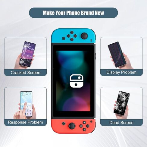 LCD Display Compatible with Nintendo Switch V2 HAC-001(-01) 2019 LCD Display Touch Screen Assembly with Tools(not fit V1) in Saudi Arabia