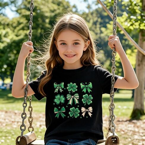 St Patricks Day Shirt for Toddler Boys Shamrock Green T Shirts Girls Lucky Charms Shirt Kid Irish Saint Tee Top in Saudi Arabia