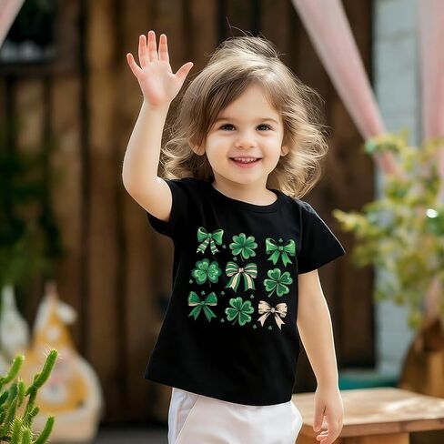 St Patricks Day Shirt for Toddler Boys Shamrock Green T Shirts Girls Lucky Charms Shirt Kid Irish Saint Tee Top in Saudi Arabia