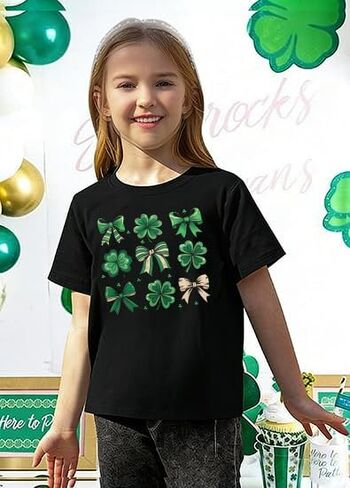 St Patricks Day Shirt for Toddler Boys Shamrock Green T Shirts Girls Lucky Charms Shirt Kid Irish Saint Tee Top in Saudi Arabia