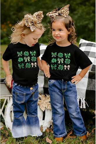 St Patricks Day Shirt for Toddler Boys Shamrock Green T Shirts Girls Lucky Charms Shirt Kid Irish Saint Tee Top in Saudi Arabia