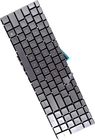 Deal4GO Backlit Keyboard L63579-001 Replacement for HP 15-DY 15-EF 15s-FQ 15s-FR 15t-DY 15z-EF 15-DY2021NR 15-EF2129WM - Silver in Saudi Arabia