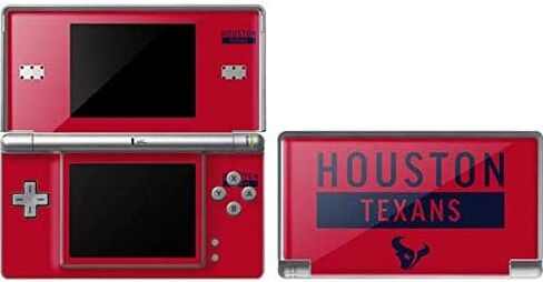 ملصق Skinit المخصص للألعاب متوافق مع DS Lite - تصميم سلسلة الأداء الأحمر NFL Houston Texans المرخص رسميًا in Kuwait