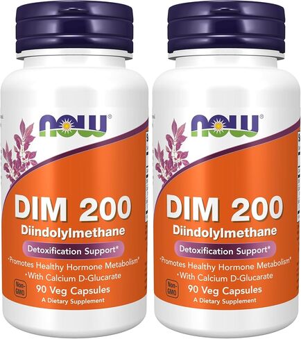 NOW Supplements, DIM 200 (Diindolylmethane) with Calcium D-Glucarate, 90 Veg Capsules in Saudi Arabia