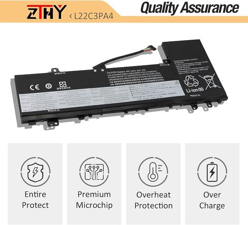 استبدال بطارية الكمبيوتر المحمول ZTHY L22C3PA4 L22M3PA4 لجهاز Lenovo IdeaPad Slim 5-14ABR8 5-16ABR8 5-14IAH8 5-16IAH8 5-14IRL8 5-16IRL8 Series L22B3PA4 5B11N45401 L22L3PA4 SB11N45426 5B11N45412 11.52 فولت 56.6 وات في الساعة in Kuwait