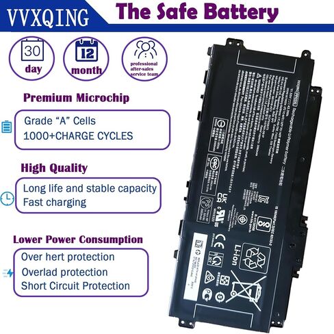 بطارية كمبيوتر محمول PP03XL M01118-421 متوافقة مع HP Pavilion x360 13-BB 14-DV 14M-DW 14M-DW0023DX 14-DK 15-EH Series M01144-005 PV03XL PPO3XL HSTNN-DB9X HSTNN-LB8S HSTNN-OB1P 11.55 فولت in Kuwait