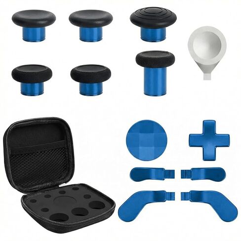 13-in-1 Replacement Metal Thumbsticks Parts Kit for Xbox Elite Series 2 Controller - 6 Thumbsticks,4 Back Paddles,2 D-Pads,1 Tool & Case - Compatible with Elite Series 2 / Core (Model 1797) in Saudi Arabia
