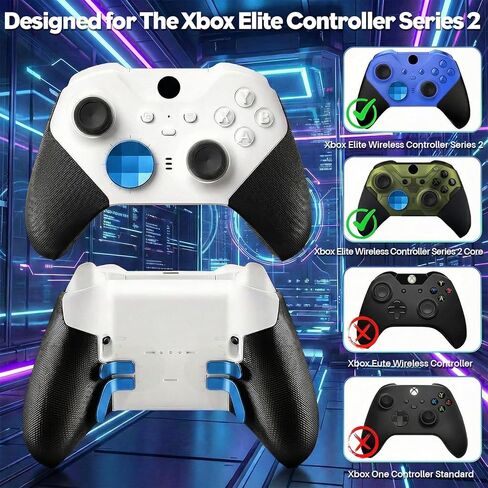 13-in-1 Replacement Metal Thumbsticks Parts Kit for Xbox Elite Series 2 Controller - 6 Thumbsticks,4 Back Paddles,2 D-Pads,1 Tool & Case - Compatible with Elite Series 2 / Core (Model 1797) in Kuwait