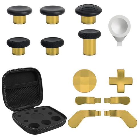 13-in-1 Replacement Metal Thumbsticks Parts Kit for Xbox Elite Series 2 Controller - 6 Thumbsticks,4 Back Paddles,2 D-Pads,1 Tool & Case - Compatible with Elite Series 2 / Core (Model 1797) in Kuwait