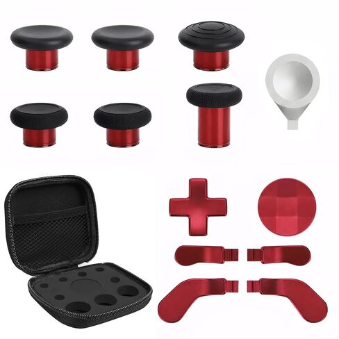 13-in-1 Replacement Metal Thumbsticks Parts Kit for Xbox Elite Series 2 Controller - 6 Thumbsticks,4 Back Paddles,2 D-Pads,1 Tool & Case - Compatible with Elite Series 2 / Core (Model 1797) in Kuwait