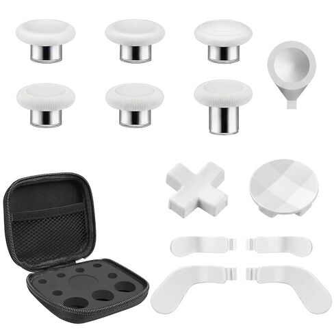 13-in-1 Replacement Metal Thumbsticks Parts Kit for Xbox Elite Series 2 Controller - 6 Thumbsticks,4 Back Paddles,2 D-Pads,1 Tool & Case - Compatible with Elite Series 2 / Core (Model 1797) in Kuwait