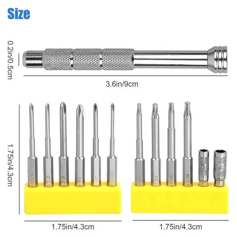 Game Console Controller Repair Tool Kit with T6H T8H T9H T10H Torx Security Screwdriver & 3.8mm/ 4.5mm Gamebit in Saudi Arabia