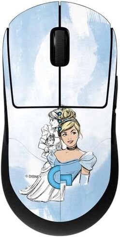 Skinit Decal Other Skin Compatible with G Pro Wireless Gaming Mouse - Officially Licensed Disney Princess Cinderella Art Design in Saudi Arabia