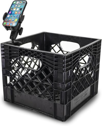 AutoExec Milk Crate Vehicle and Mobile Office Work Station with Apron Organizer, Laptop Tray and Tablet Mount in Saudi Arabia