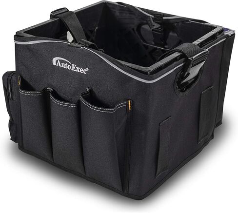 AutoExec Milk Crate Vehicle and Mobile Office Work Station with Apron Organizer, Laptop Tray and Tablet Mount in Saudi Arabia