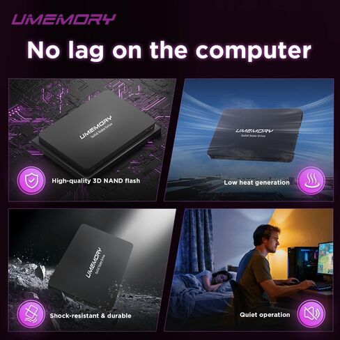 CS3 Value 2.5 بوصة SATA III SSD داخلي، حتى 500 ميجابايت/ثانية، محرك أقراص NAND Flash ثلاثي الأبعاد عالي الأداء ذو ​​الحالة الصلبة لأجهزة الكمبيوتر المحمول والكمبيوتر المكتبي (250 جيجابايت) in Kuwait