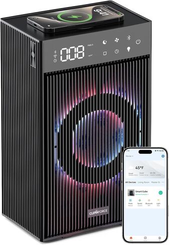 CleanForce MEGA1000 Extra large Air Purifier for home large room, covers 3000 sqft, H13 True HEPA Filter, Filters 99.97% dust, smoke, odor, pollen, VOCs, Commercial Air Cleaner for office, classroom in Saudi Arabia