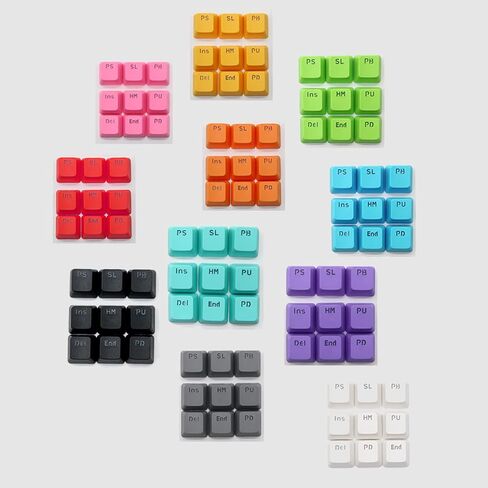 PBT Mechanical Gaming Keyboard Keycaps for Cherry Switch Keyboard Colorful Backlit Function Alphabet Number KeyCaps (Black) in Saudi Arabia