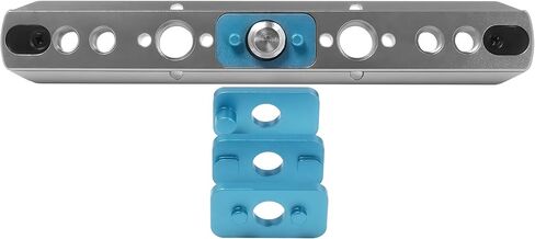 KONDOR BLUE | 1 Inch Monitor Cage NATO Rail with Anti-Twist Plates | Spring Safety Pins, ARRI-Style Mounting Point, Low-Profile Modular Rigging for Field Monitors | Space Gray in Saudi Arabia