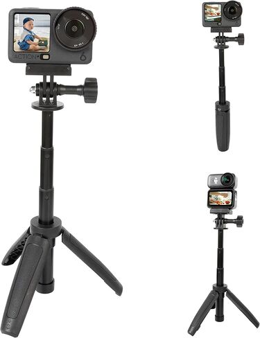 حامل ثلاثي قضيب تمديد سريع الإصدار من Pellking لكاميرا DJI Osmo Nano & Action 6، حامل ثلاثي عصا سيلفي صغير in Kuwait