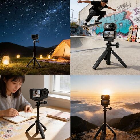 حامل ثلاثي قضيب تمديد سريع الإصدار من Pellking لكاميرا DJI Osmo Nano & Action 6، حامل ثلاثي عصا سيلفي صغير in Kuwait