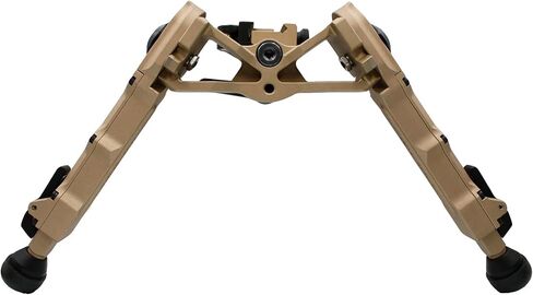 Accu-Tac WB-4 Bipod، حامل السكك الحديدية Quick Detach 1913 Pic، FDE/Tan، تصميم جسم عريض، أرجل قابلة للتعديل بأربعة مواضع، ألومنيوم خفيف الوزن للطائرات (TWBB-0400) in Kuwait