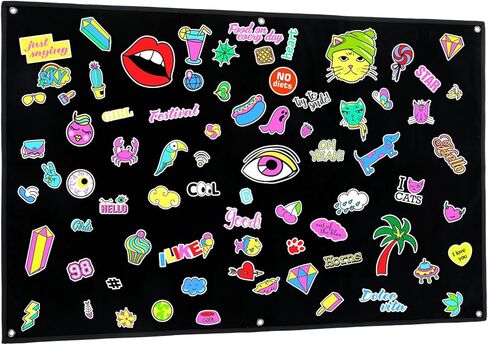 Tobeelec 43.3 x 27.5 Inches Tactical Moral Patch Holder Panel Wall Display Board Hang Display Poster Frame Hang to Wall Board Panel for Showing Hook and Loop Emblems in Saudi Arabia