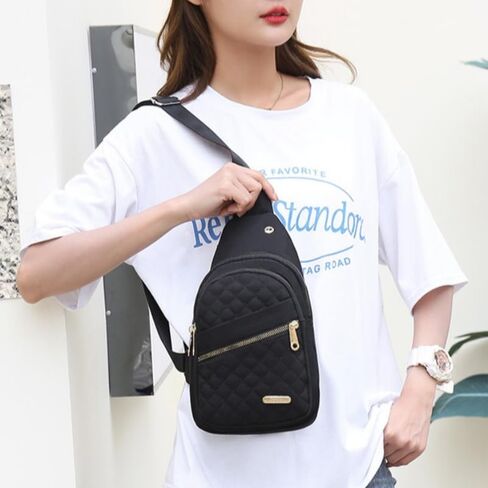 Crossbody Small Sling Backpack Sling Bag for Women Men, Chest Bag Daypack Crossbody for Travel Sport Running Hiking (White) in Saudi Arabia