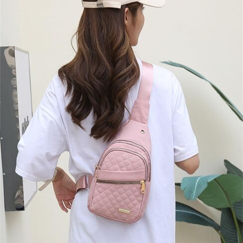 Crossbody Small Sling Backpack Sling Bag for Women Men, Chest Bag Daypack Crossbody for Travel Sport Running Hiking (White) in Saudi Arabia