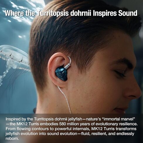 سماعات أذن Hidizs MK12 Turris Wired IEMs، مشغل مغنيسيوم نقي 12 مم 91% مع شاشات مغناطيسية 1.5T داخل الأذن، صوت من فئة الاستوديو، 10 هرتز - 45 كيلو هرتز، معتمد عالي الدقة، مرشحات هوائية، كابل OFC قابل للفصل، 4.4 مم in Kuwait