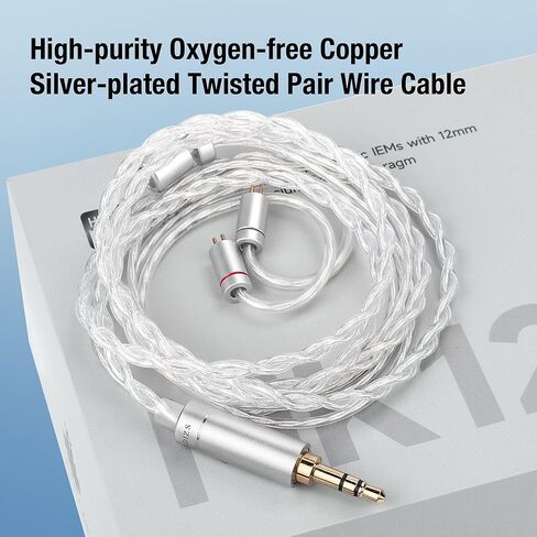 سماعات أذن Hidizs MK12 Turris Wired IEMs، مشغل مغنيسيوم نقي 12 مم 91% مع شاشات مغناطيسية 1.5T داخل الأذن، صوت من فئة الاستوديو، 10 هرتز - 45 كيلو هرتز، معتمد عالي الدقة، مرشحات هوائية، كابل OFC قابل للفصل، 4.4 مم in Kuwait